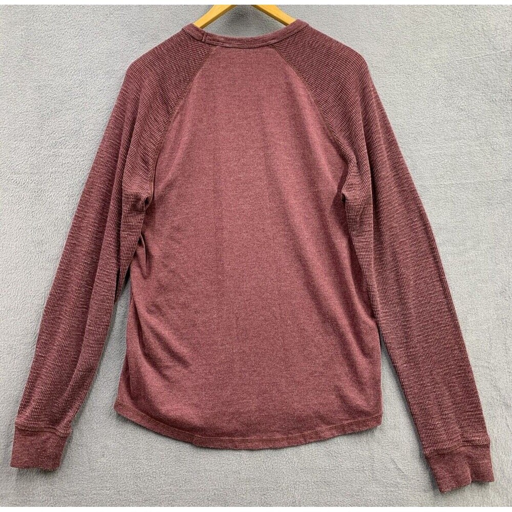 Lucky Brand Venice Burnout T Shirt Mens Large Beer Bear Thermal Stretch Raglan - Picture 4 of 13
